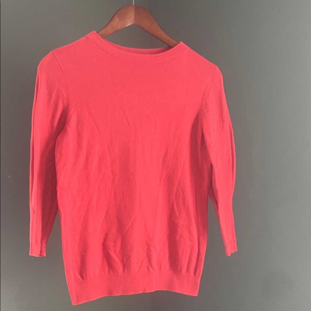 Talbots Vibrant Red Crew Neck Sweater